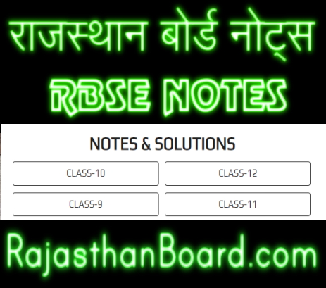 Rajasthan Board Notes